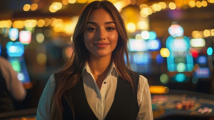 Relax Gaming live dealer blackjack table on mobile phone